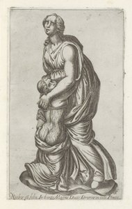 Sculptuur van Niobe met haar dochter Niobes cu filia in hortis magni ducis (...) (title on object) Antieke sculpturen in Rome (series title) Antiquarum statuarum urbis Romae quae in publicis locis visuntur icones (series title)   1328579   no       norwegi av Anonymous