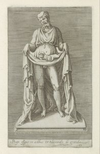 Skulptur av Priapus Bilde av Priapus i huset til Alexander den store (tittel på objekt) Antikke skulpturer i Roma (serietittel) Ikoner av de gamle statuene av byen Roma som er sett på offentlige steder (serietittel) av Anonymous