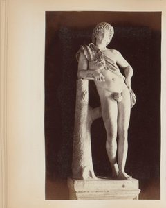 Skulptur av den hvilende satyren i Capitoline-museene i Roma, Italia av Anonymous