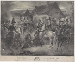Slaget ved Boutersem, 1831 Bautersem 12. august 1831 (tittel på objekt) av Anonymous