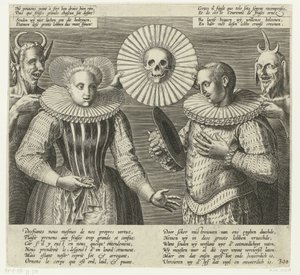 Tegneserie på den stive ruffen, ca. 1600 av Anonymous