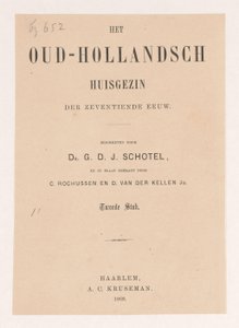 Tittelside for: Gillis Dyonisius Jacobus Schotel, The Old Dutch Household, Second Piece, 1868 av Anonymous
