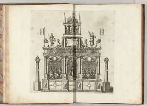 Scene med keiser Charles V, 1594 av Anonymous