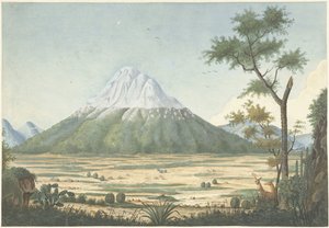 Tropisk landskap med fjell av Anonymous
