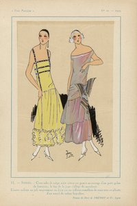 Veldig parisisk, 1923, nr. 10: 11. - KVELD. - Denne crepe kjolen... av Anonymous