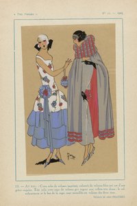 Veldig parisisk, 1923, nr. 11: 15. - AU BAL. - Denne fløyelskjolen... av Anonymous