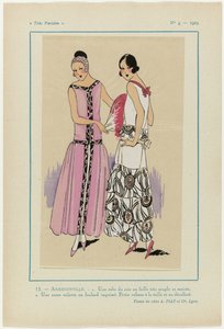 Meget parisisk, 1923, nr. 5: 15.- ARMENONVILLE. - 1. En aftenkjole... av Anonymous