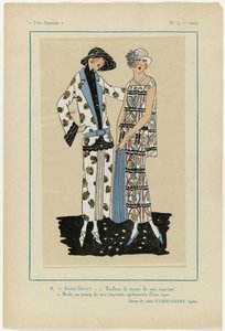 Meget parisisk, 1923, nr. 5: 9.- SANS-SOUCI. 1. Jerseydress... av Anonymous