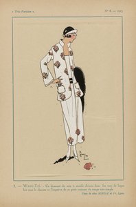 Veldig parisisk, 1923, nr. 8: 7.- WANG-TAÏ. - Denne silkedamasken... av Anonymous