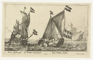 To skip: en statsyacht og en tolk An Explainer eller Watte Convoyer A States Yacht (tittel på objekt) av Anonymous