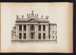 Fasade av Saint John Lateran i Roma, Italia St. Giovanni i Laterano. Roma (tittel på objekt) av Anonymous