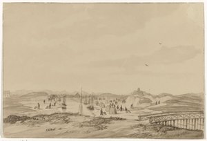 Sandgraving i sanddynene nær Haag, 1846 av Anonymous