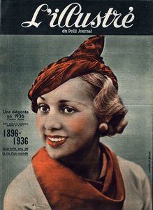 1896-1936: førti år av livet til en verden. Portrett av en elegant kvinne fra 1936. I “” L