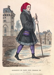 En borgerlig i Paris under kong Charles VIIs regjeringstid - Borgerlig parisisk mann under Charles VIIs regjeringstid av Anonymous Anonymous