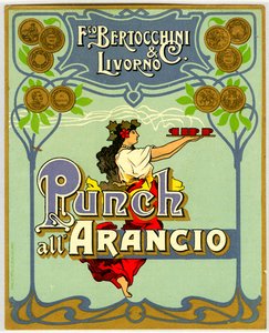 Annonse for oransje punch (Chromolithography 1905) av Anonymous Anonymous