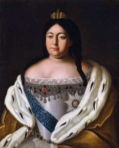 Anne (keiserinne av Russland) Anna Ivanovna - Portrett av keiserinne Anna Ioannovna (1693-1740) av Anonymous av Anonymous Anonymous