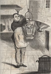 Anthelme Collet (1785-1840) ved fengselet i Rochefort. Gravering i «Fangernes historie fra deres skapelse til i dag» (1877) av Pierre Zaccone (1817-1895) (Colonia Penale - Straffekoloni). Privat samling. av Anonymous Anonymous