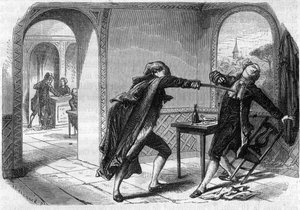 Attentat på stedfortrederen Louis Michel Lepeletier, markis av Saint Fargeau (Saint-Fargeau av Anonymous Anonymous