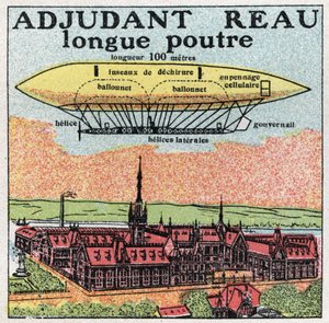 Ballonger: Adjutant Reau (offiser-Reau) på begynnelsen av 1900-tallet. Anonym illustrasjon fra 1925. Privat samling. av Anonymous Anonymous