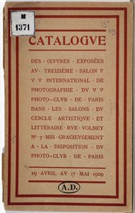Katalog over den internasjonale fotoutstillingen til Paris Photo Club av Anonymous Anonymous