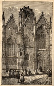 Church of Notre-Dame (Notre Dame) av glass - Glass (Ille-et-Vilaine) - gravering i "" PATRIE" - PACUREQUIREQUE BESKRIVELSE AV FRANKRIKE I 6 BIND AV LUCIEN HUARD - slutten av 1800-tallet av Anonymous Anonymous