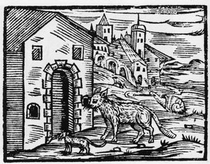Djevel og heks forvandler seg til ulv og katt - "" Compendium Maleficarum"", avtaler om hekser, deres ondskap og deres sortileges av Francesco Maria Guazzo eller Guaccio eller Guaccius (15?? -16??) 1608 Private Collection av Anonymous Anonymous