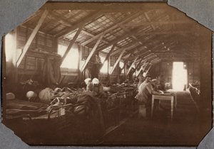 Første verdenskrig 1914-1918: brakker av sårede franske krigssoldater i Couville i Den engelske kanal, Nedre Normandie (Nedre Normandie), Frankrike. Anonym fotografering mai 1917. Privat samling, Stella. av Anonymous Anonymous