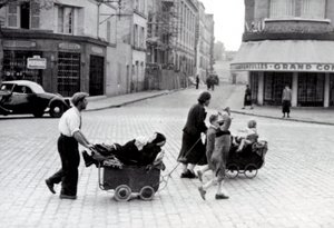 Frankrike juni 1940: Utvandring av befolkningen ved Porte d