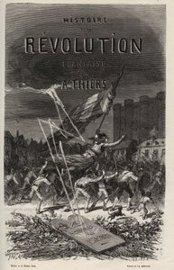 Frontispice fra 1866 av "History of the French Revolution" av Adolphe Thiers. Privat samling. av Anonymous Anonymous