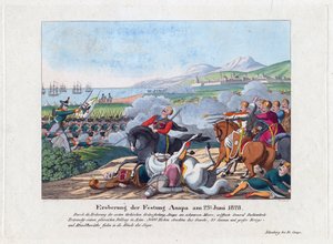 Guerre russo-turque de 1828-1829 - Anapa-festningens fall 23. juni av Anonymous Anonymous