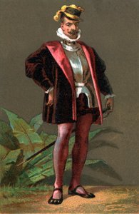 HERNANDO (Hernan) CORTES (Cortez) (1485-1547) spansk erobrer av Mexico. Kromolitografi Privat samling av Anonymous Anonymous