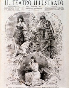 Illustrasjon for Mignon, opera av Ambroise Thomas (gravering av Anonymous Anonymous