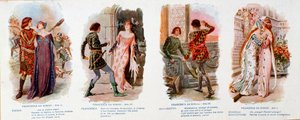 Illustrasjoner for Francesca da Rimini, verk av Zandonai av Anonymous Anonymous