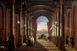 Innvendig utsikt over den tidligere stasjonen Saint Lazare (Saint-Lazare) Anonymt maleri. 1845 søn. 1,35x1,85 m Paris, Musee Carnavalet av Anonymous Anonymous
