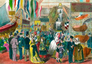 Internasjonal maritime utstilling i Paris Gravering av 1800-tallet. av Anonymous Anonymous
