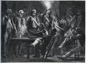 Maillard-tribunalet under revolusjonen (Stanislas Marie Maillard av Anonymous Anonymous