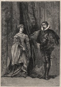 Lucrezia Borgia og hennes første ektemann Giovanni Sforza d