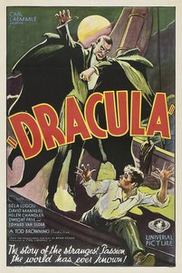 Filmplakat Dracula - Anonym. Fargelitografi av Anonymous Anonymous