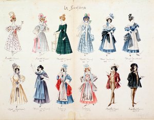 Musette, Marcello, Mimi, karakterer av La boheme, opera av Puccini av Anonymous Anonymous