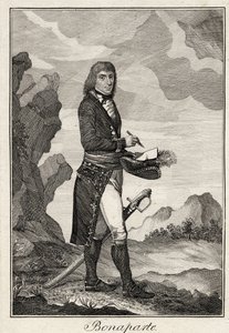 Napoleon Bonaparte - Anonym - 1797 - Kobberstikk - 16,2x11,1 - Privat samling av Anonymous Anonymous