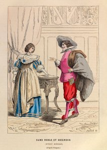 Adelsmann og adelsdame 1700-tallsdrakter - Adelsmann og adelsdame 1700-tallet - privat samling av Anonymous Anonymous