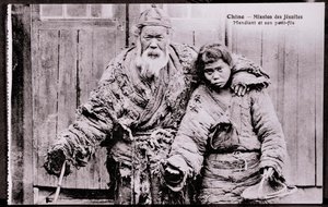 Gammel tigger med barnebarn Fotografi fra begynnelsen av 1900-tallet - Privat samling av Anonymous Anonymous