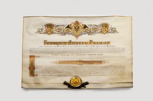 Order of the Golden Fleece: The Austrian Golden Fleece - Diplôme d'admission to Order of the Golden Fleece av Pierre Ferdinand (Pierre-Ferdinand) (1874-1948), erkehertug av Østerrike av Anonymous Anonymous