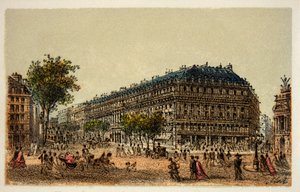 Paris 1874: Boulevard des Capucines, privat samling av Anonymous Anonymous