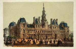 Paris 1874: Rådhuset, privat samling av Anonymous Anonymous