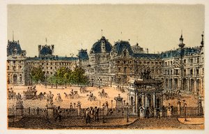 Paris 1874: Det nye Louvre, privat samling av Anonymous Anonymous
