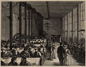 Paris, Ecole Municipale Professionelle Diderot - engraving 1890 av Anonymous Anonymous