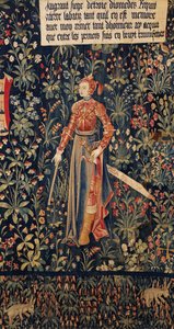 Penthesilea, amasondronningen, tidlig på 1500-tallet (billedvev) av Anonymous Anonymous