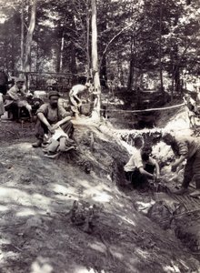 Fotografi fra et personlig album av en infanteriløytnant under de første månedene av første verdenskrig (1. Iere av Anonymous Anonymous