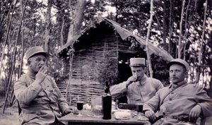 Fotografi fra et personlig album av en infanteriløytnant under de første månedene av første verdenskrig (1. Iere av Anonymous Anonymous